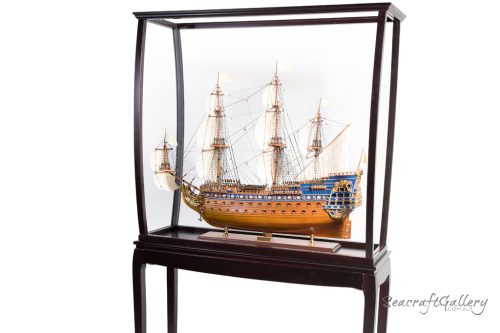 Display case tall ship with legs