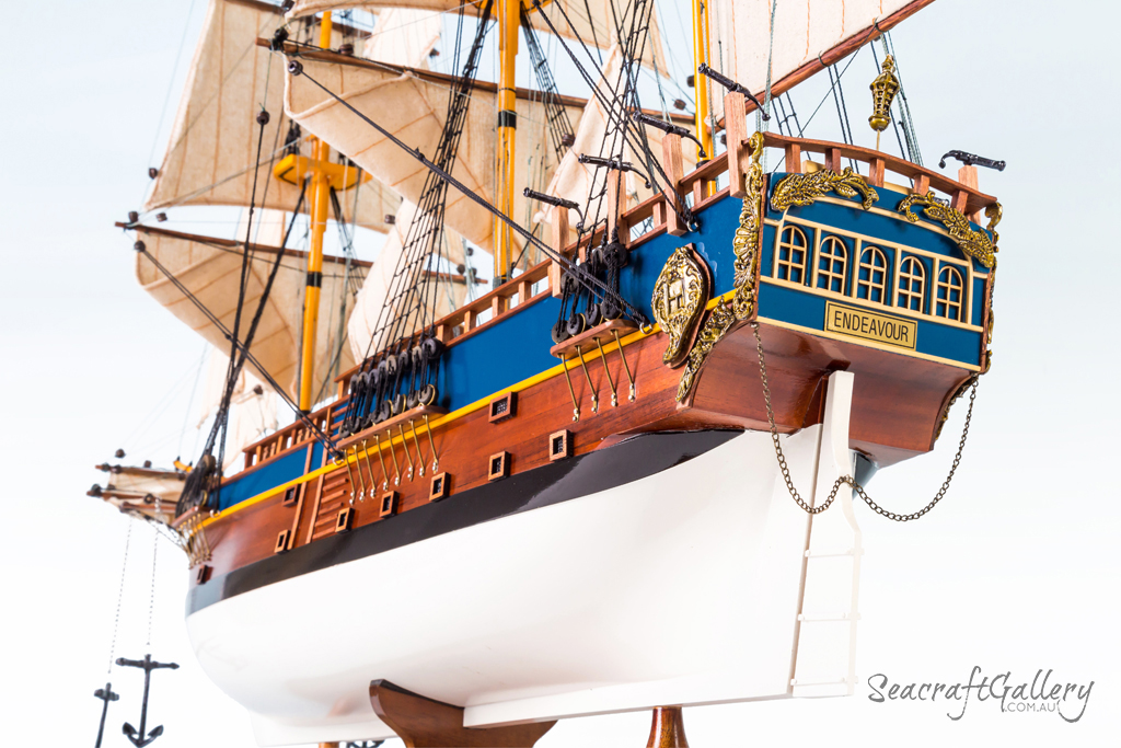 HMB Endeavour Ship Model | James Cook captains ship | Seacraft Gallery