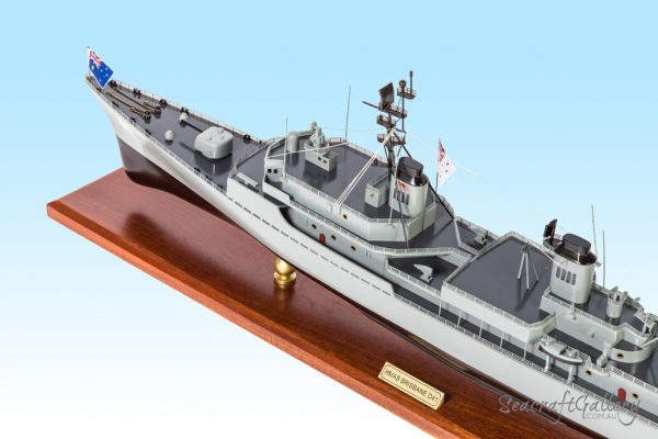 Wooden Battleship Models | HMS Brisbane Model Warship for Sale