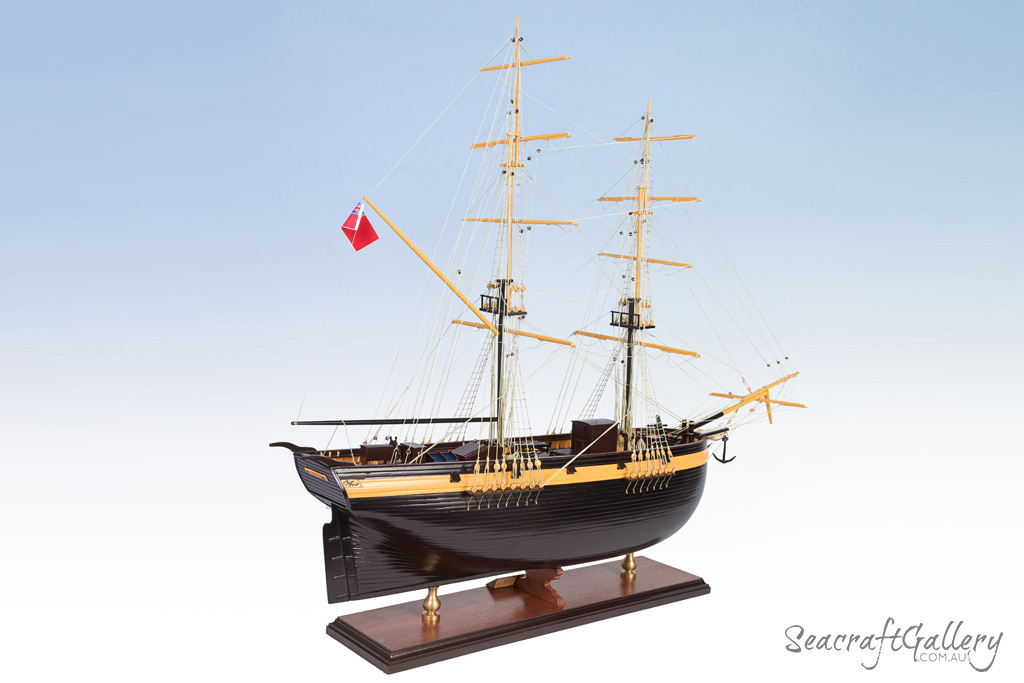 Brig Amity model ship