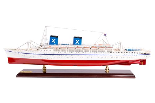 SS Australis Ocean Liner Handmade Wooden Ship Model