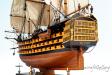 HMS Victory painted 75cm model ship