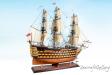 HMS Victory painted 75cm model ship