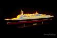 Queen Elizabeth 2 model cruise with lights 2022