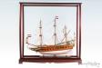 Hardwood Display Case for Tall Ships – 95cm | Model Ship Display Case | Batavia Model Ship in a Wooden Display Cabinet | Seacraft Gallery