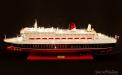 Buy Queen Mary 2 Cruise Ship Model with Lights – 80cm | Seacraft Gallery