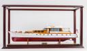 Display cabinet for motor yacht model