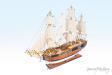 HMS Endeavour Wooden Ship Model for Sale - 95cm | Seacraft Gallery